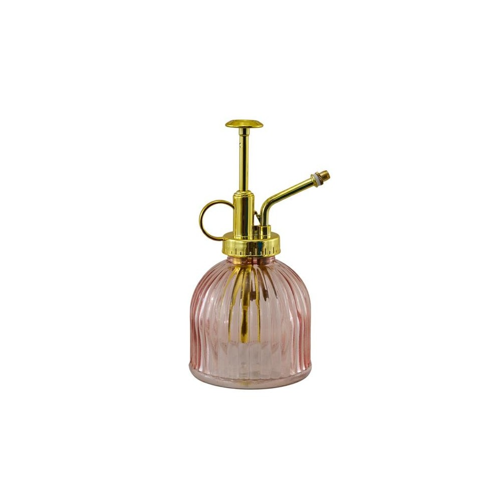 BOTTIGLIA RIGATA BASSA ROSA CHIARO ORO 8X16